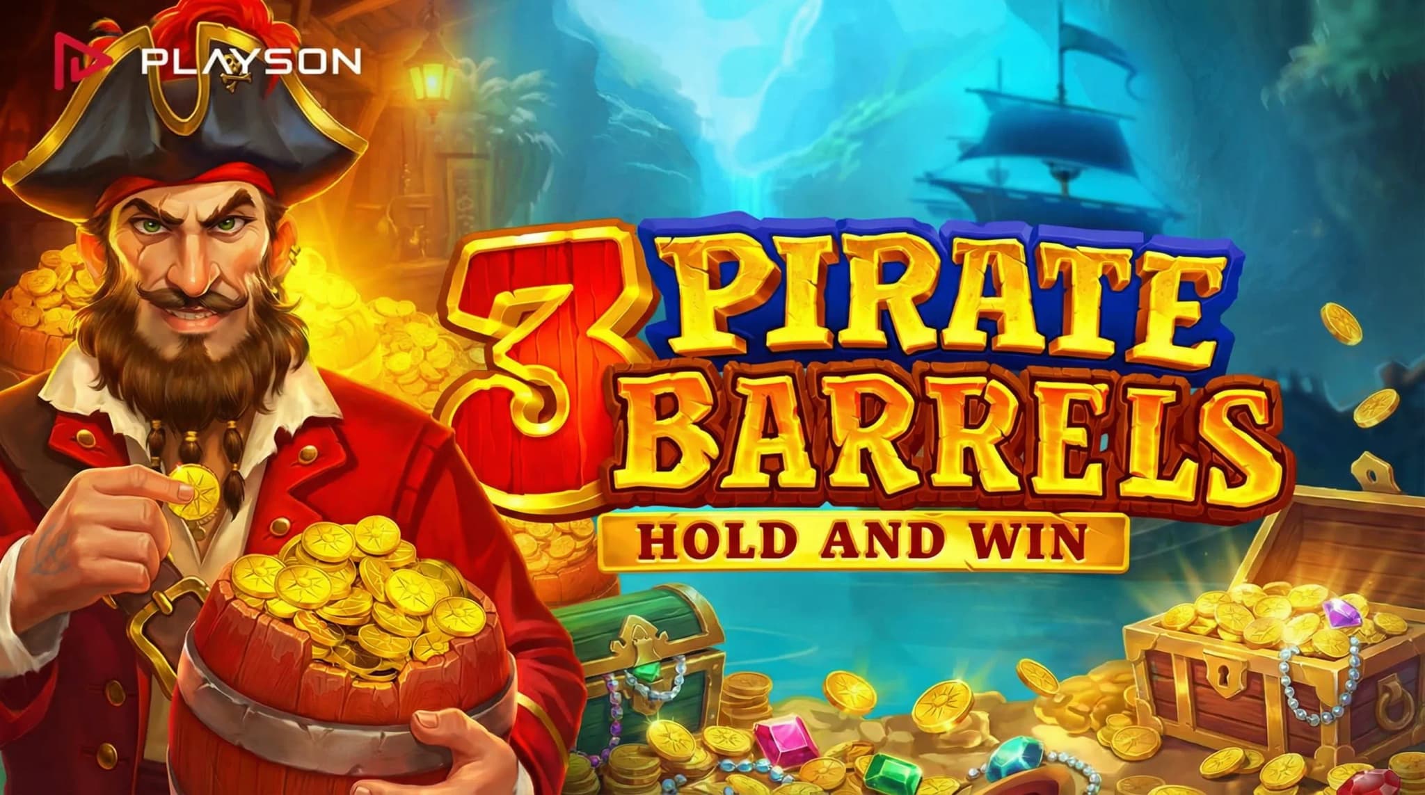 3 Pirate Barrels: Hold and Win